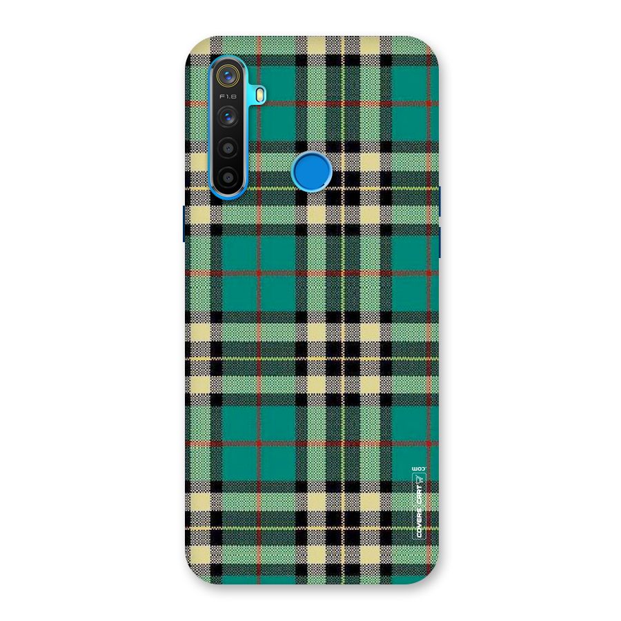 Green Check Back Case for Realme 5s