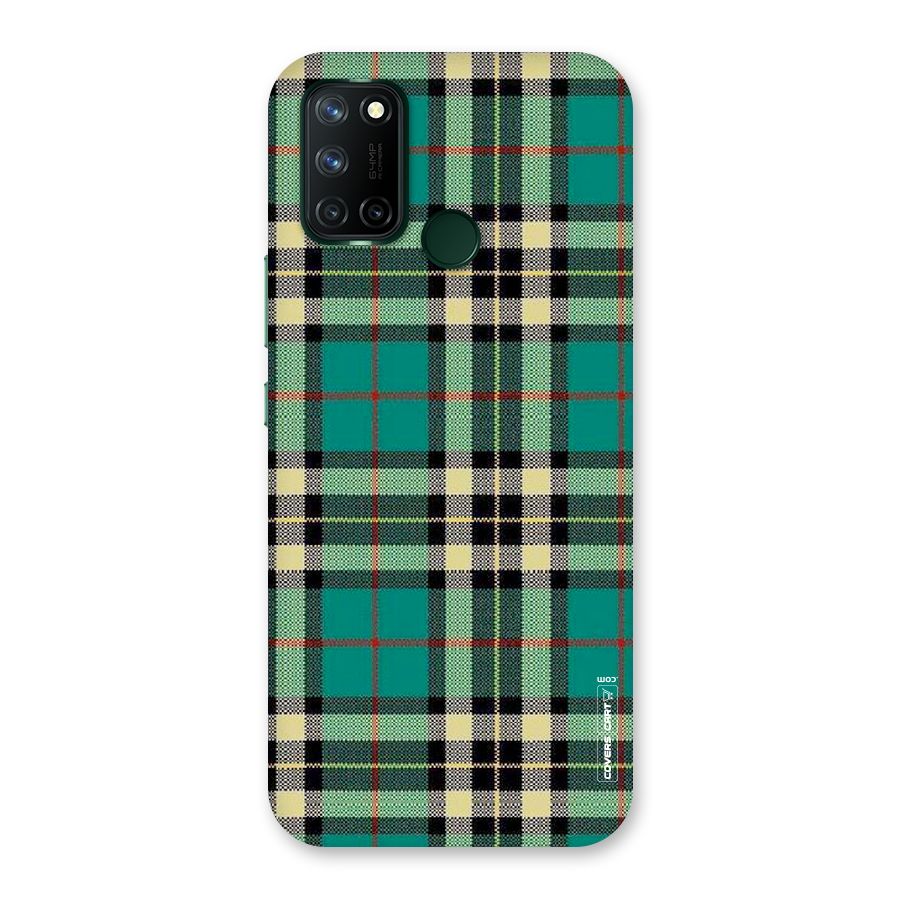 Green Check Back Case for Realme 7i