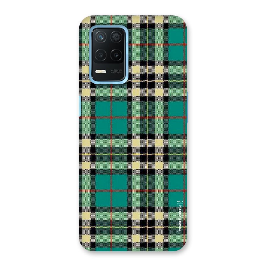 Green Check Back Case for Realme 8s 5G