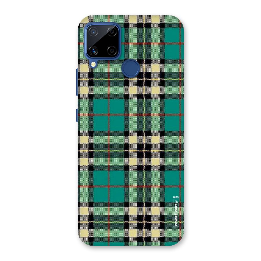 Green Check Back Case for Realme C12