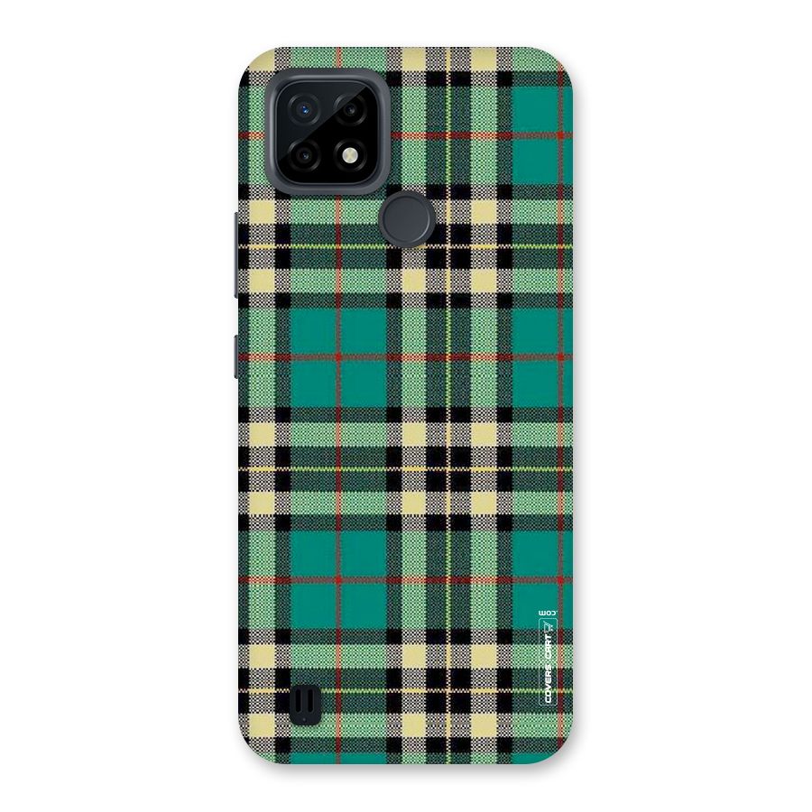Green Check Back Case for Realme C21