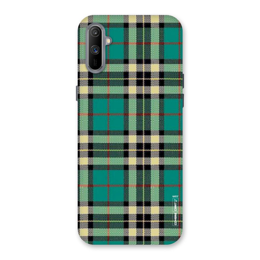 Green Check Back Case for Realme C3