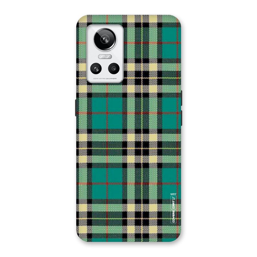 Green Check Back Case for Realme GT Neo 3