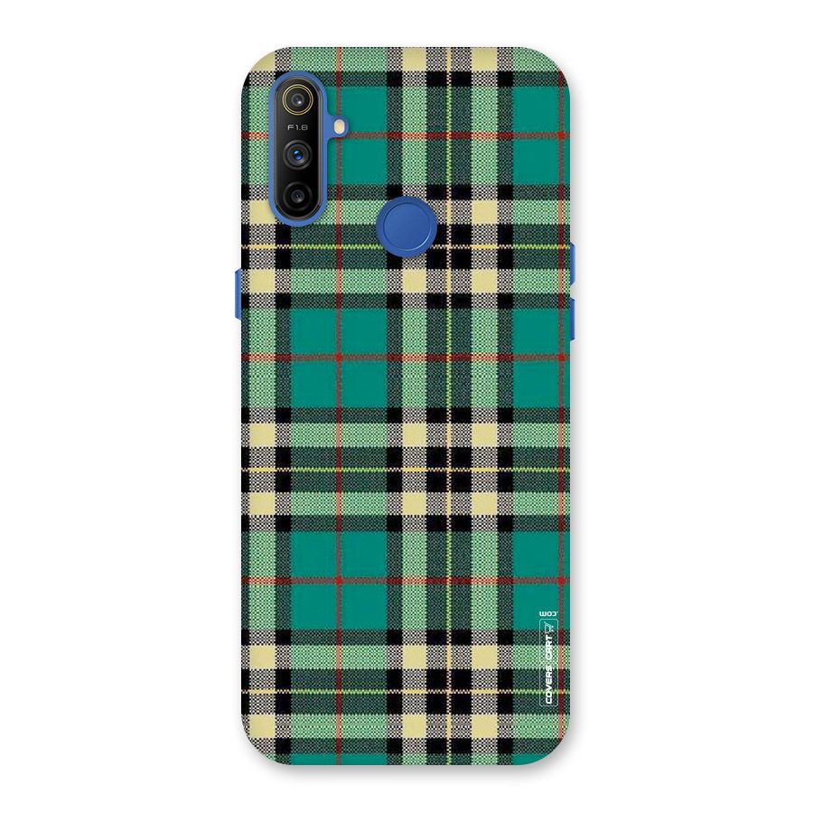 Green Check Back Case for Realme Narzo 10A
