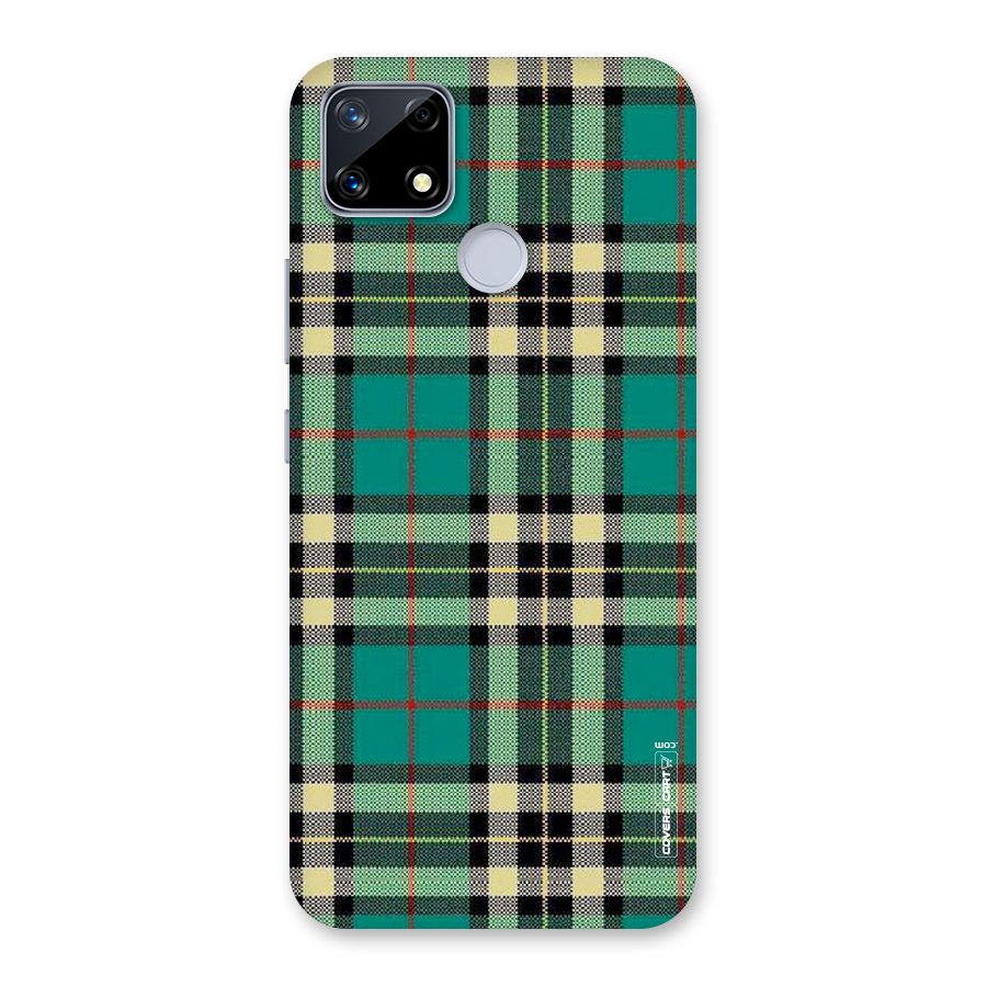 Green Check Back Case for Realme Narzo 20