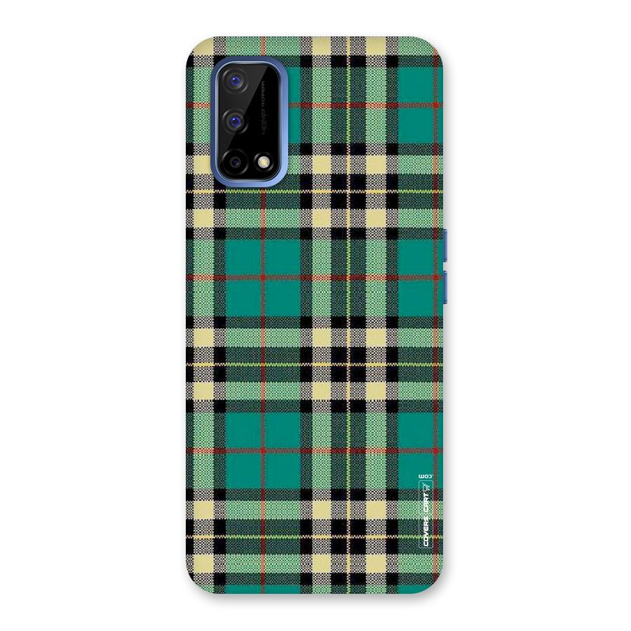 Green Check Back Case for Realme Narzo 30 Pro
