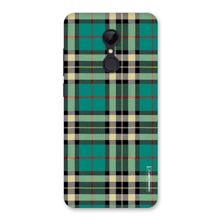 Green Check Back Case for Redmi 5