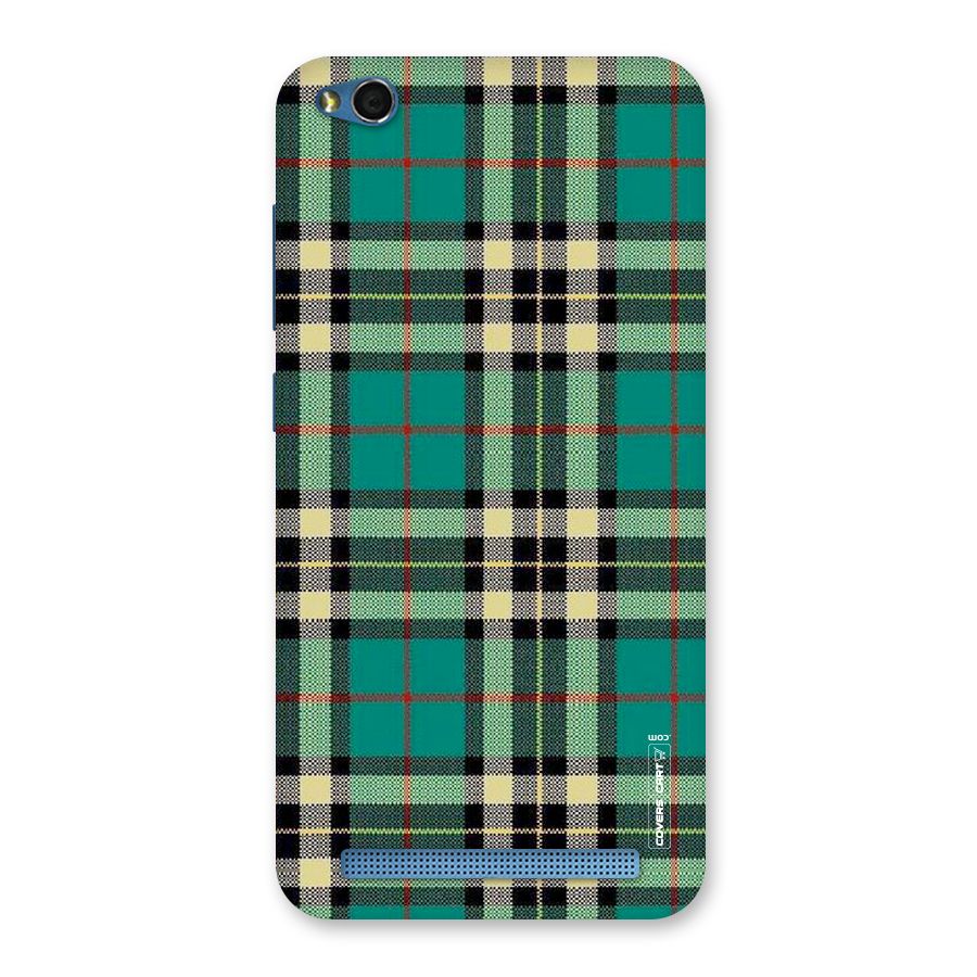 Green Check Back Case for Redmi 5A
