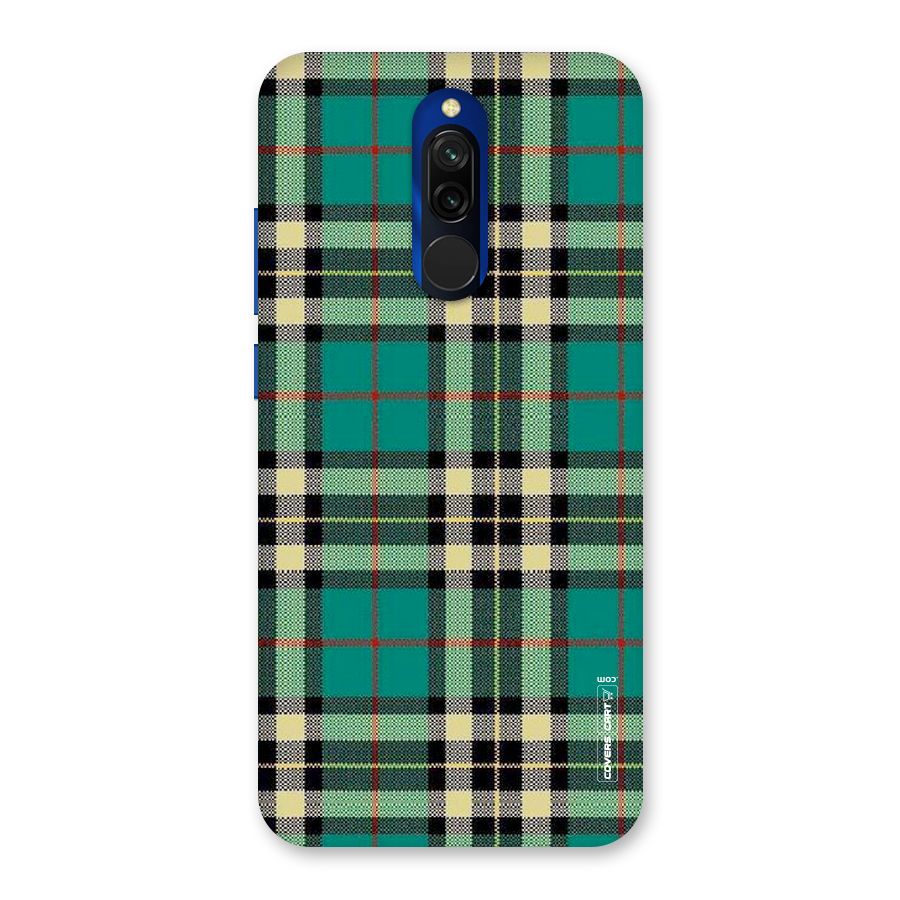Green Check Back Case for Redmi 8