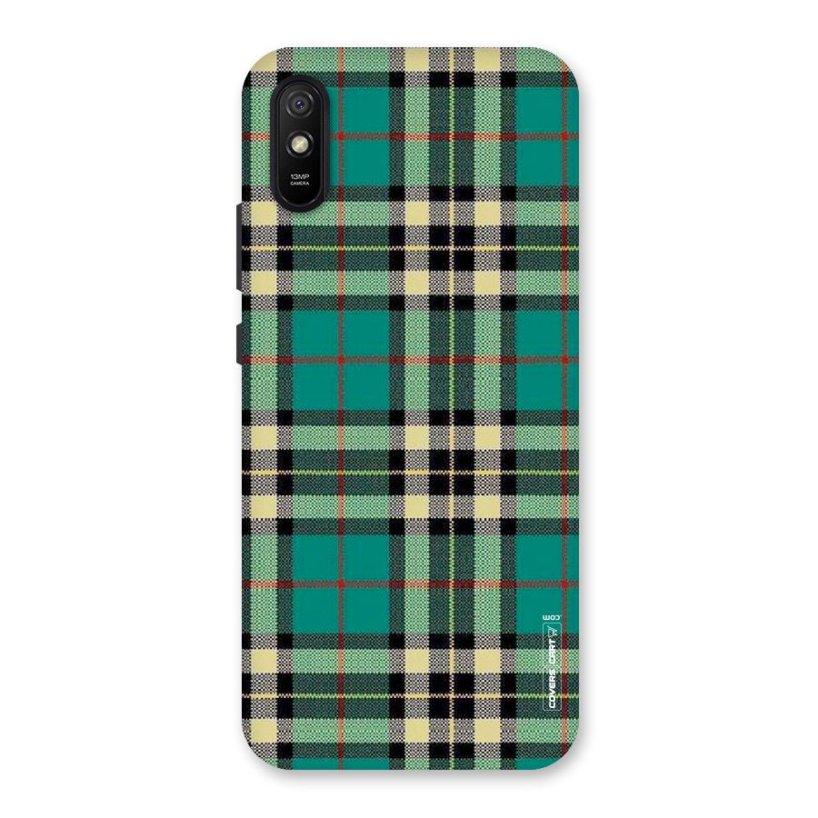 Green Check Back Case for Redmi 9i