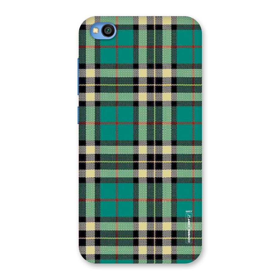 Green Check Back Case for Redmi Go