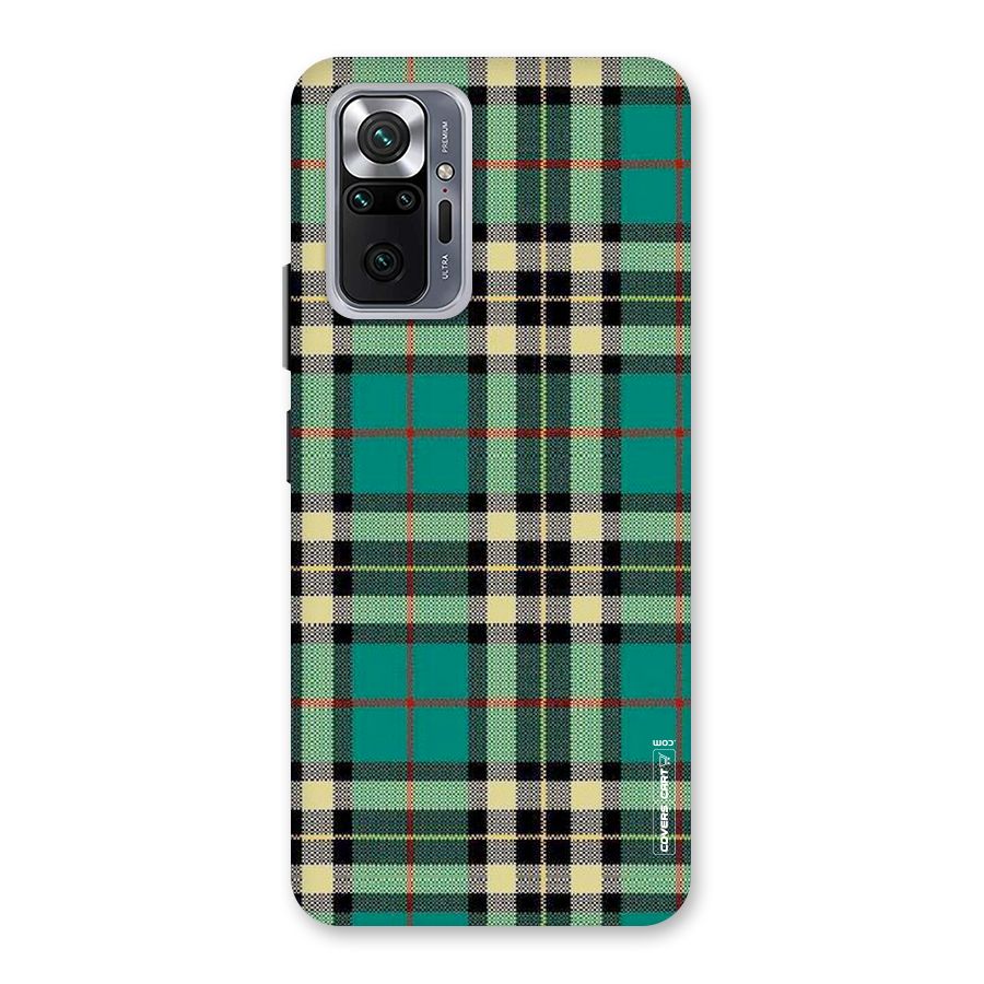 Green Check Back Case for Redmi Note 10 Pro Max
