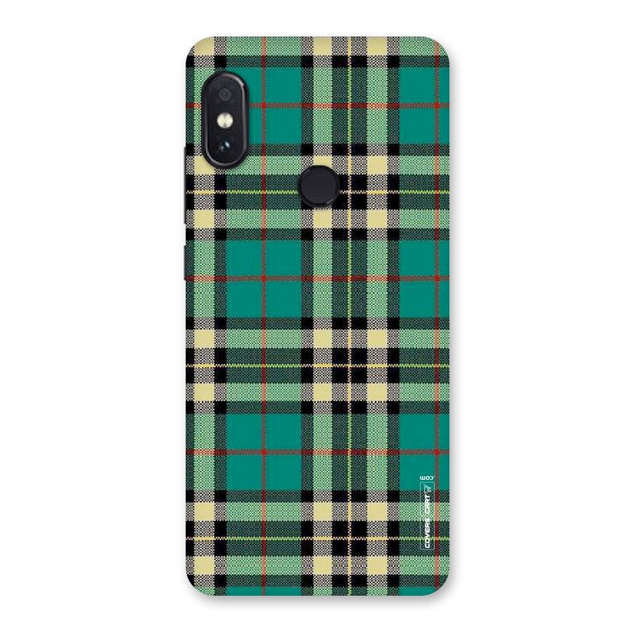 Green Check Back Case for Redmi Note 5 Pro