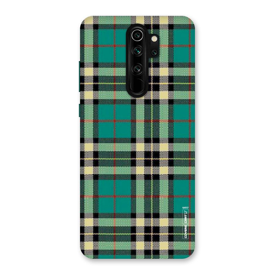 Green Check Back Case for Redmi Note 8 Pro