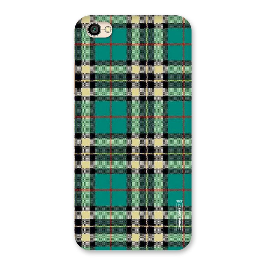 Green Check Back Case for Redmi Y1 Lite