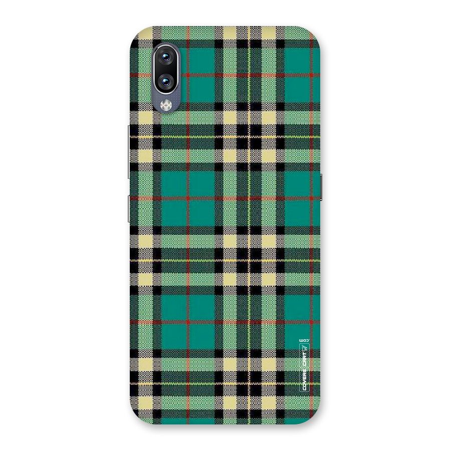 Green Check Back Case for Vivo NEX