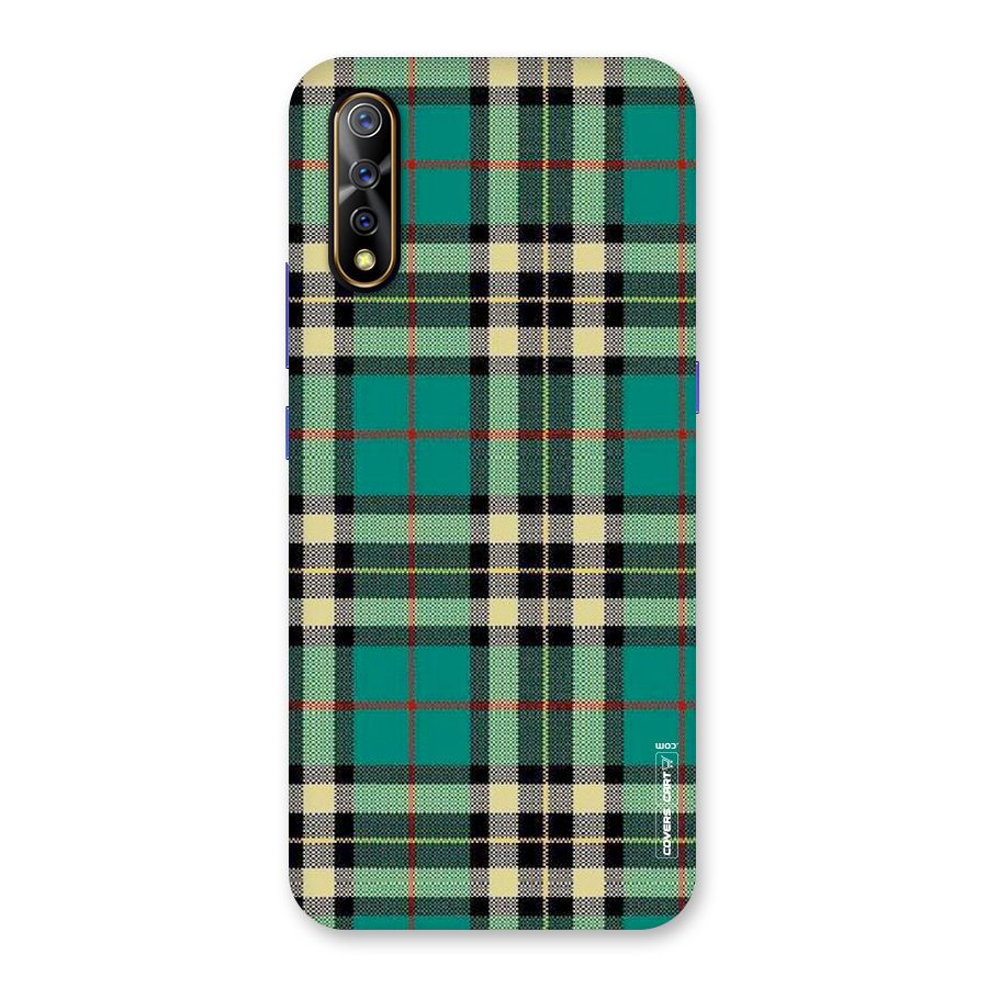 Green Check Back Case for Vivo S1