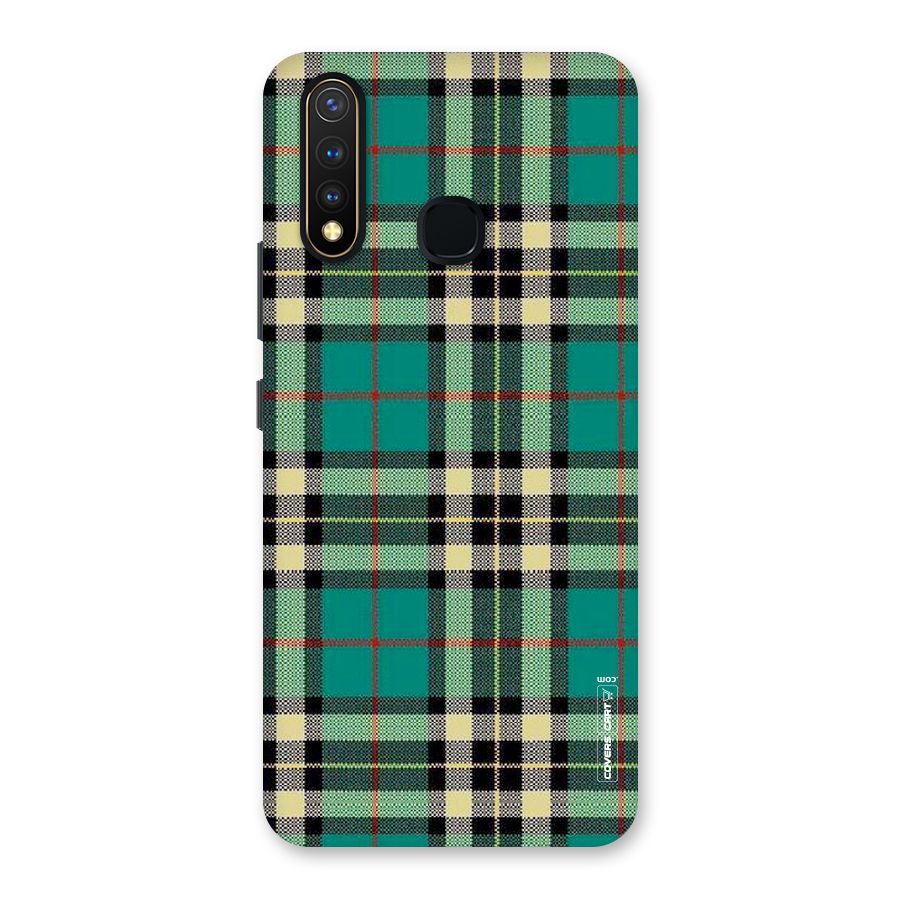 Green Check Back Case for Vivo U20