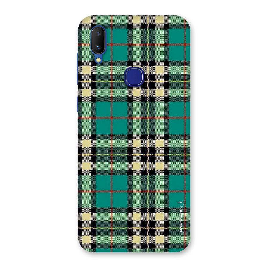 Green Check Back Case for Vivo V11