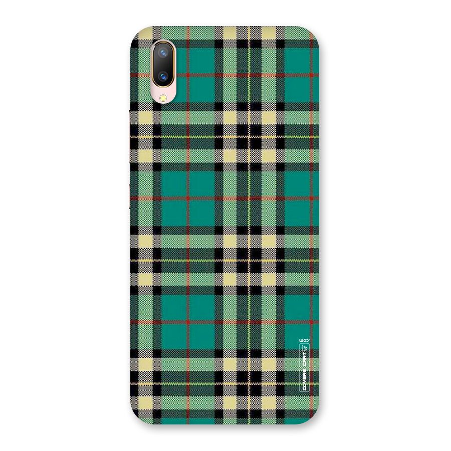 Green Check Back Case for Vivo V11 Pro