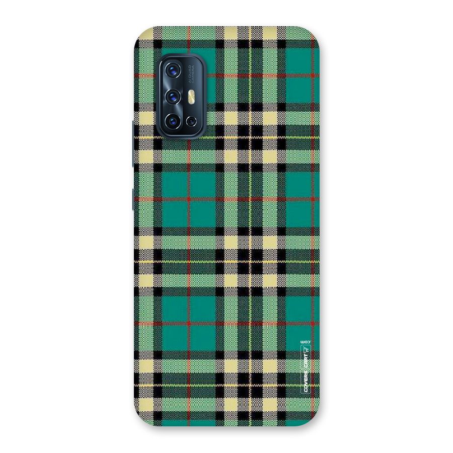 Green Check Back Case for Vivo V17