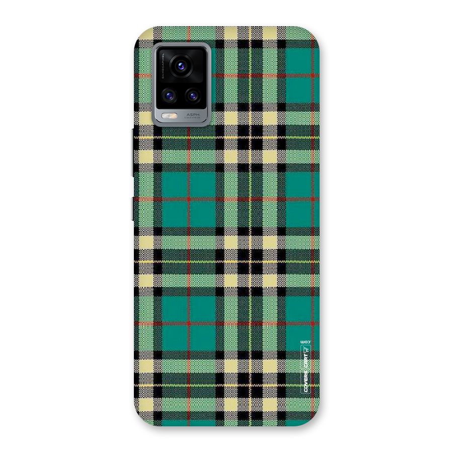 Green Check Back Case for Vivo V20