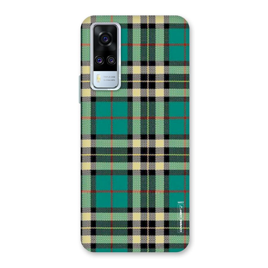 Green Check Back Case for Vivo Y31
