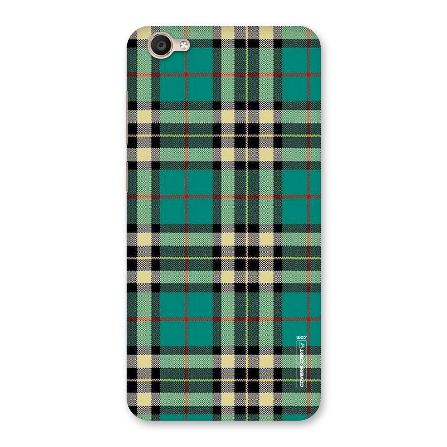 Green Check Back Case for Vivo Y55s