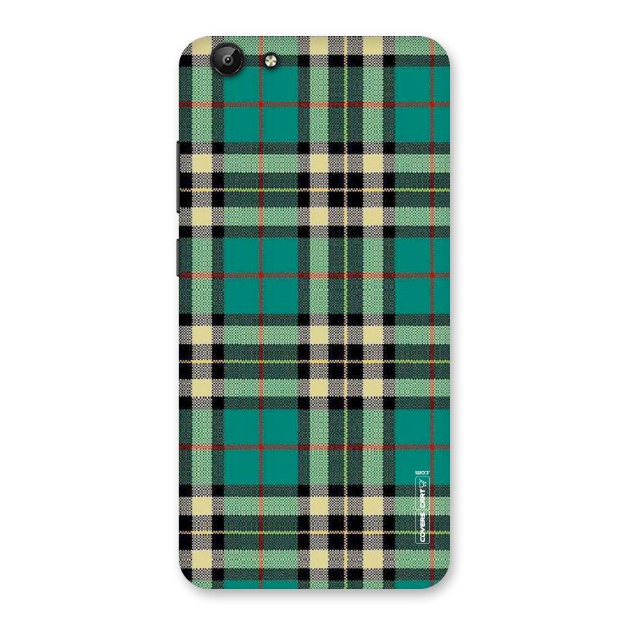 Green Check Back Case for Vivo Y69