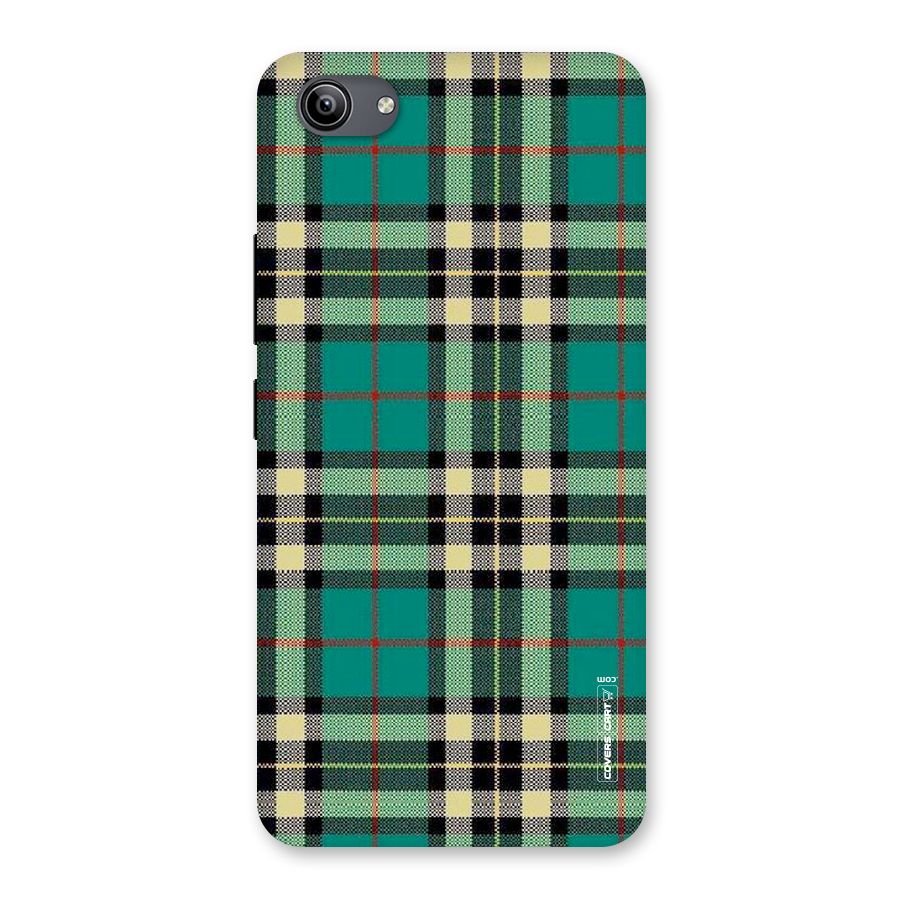 Green Check Back Case for Vivo Y81i