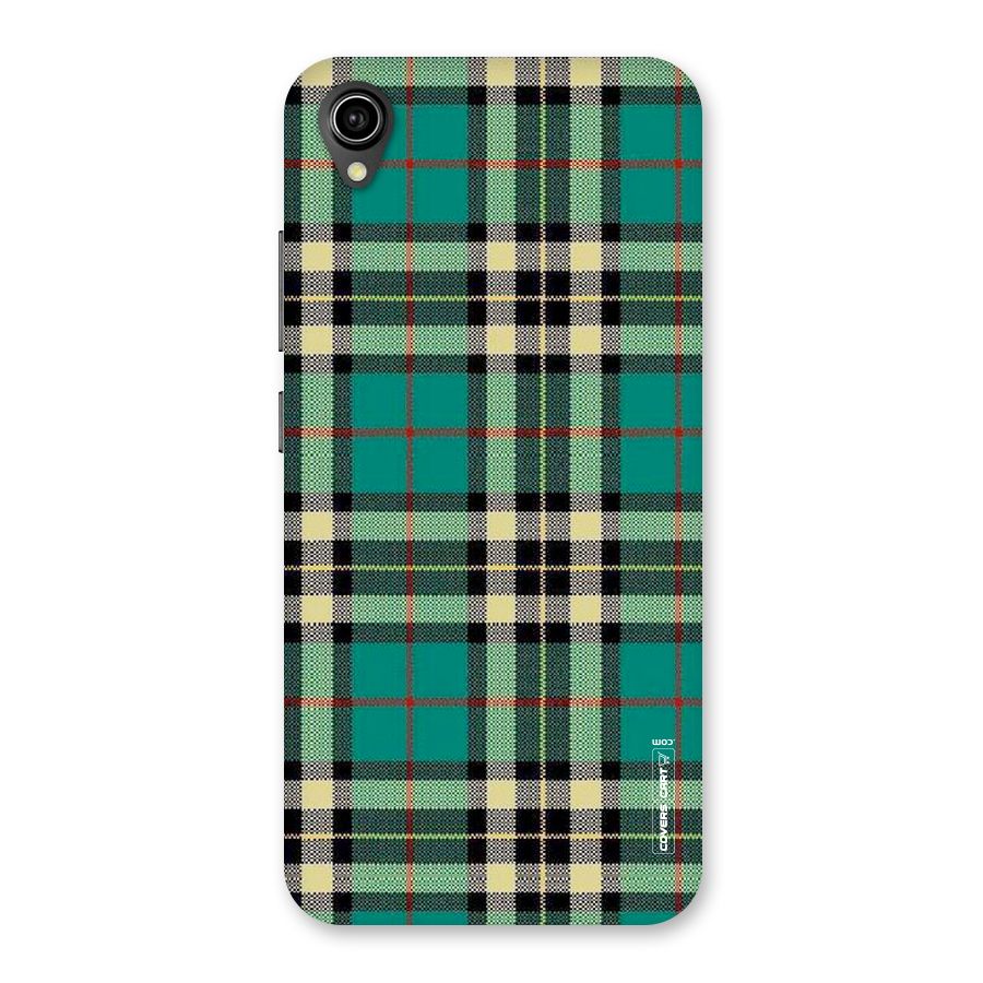 Green Check Back Case for Vivo Y90