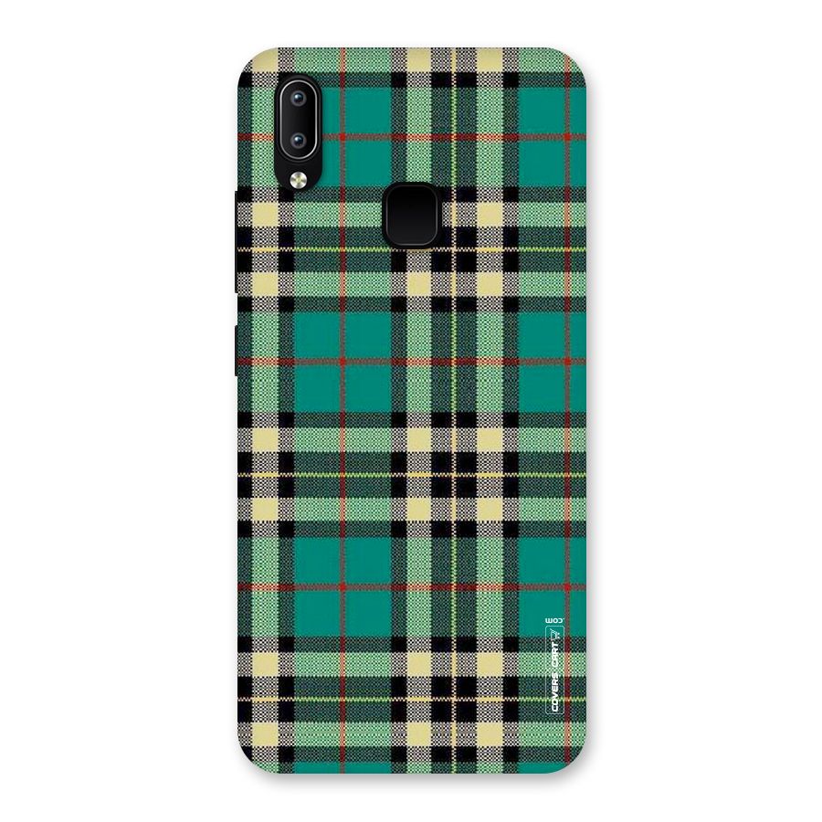 Green Check Back Case for Vivo Y93