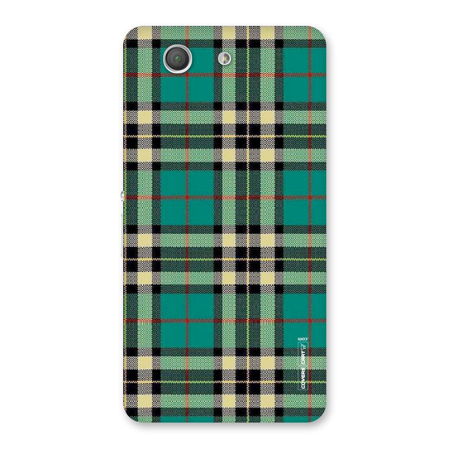 Green Check Back Case for Xperia Z3 Compact
