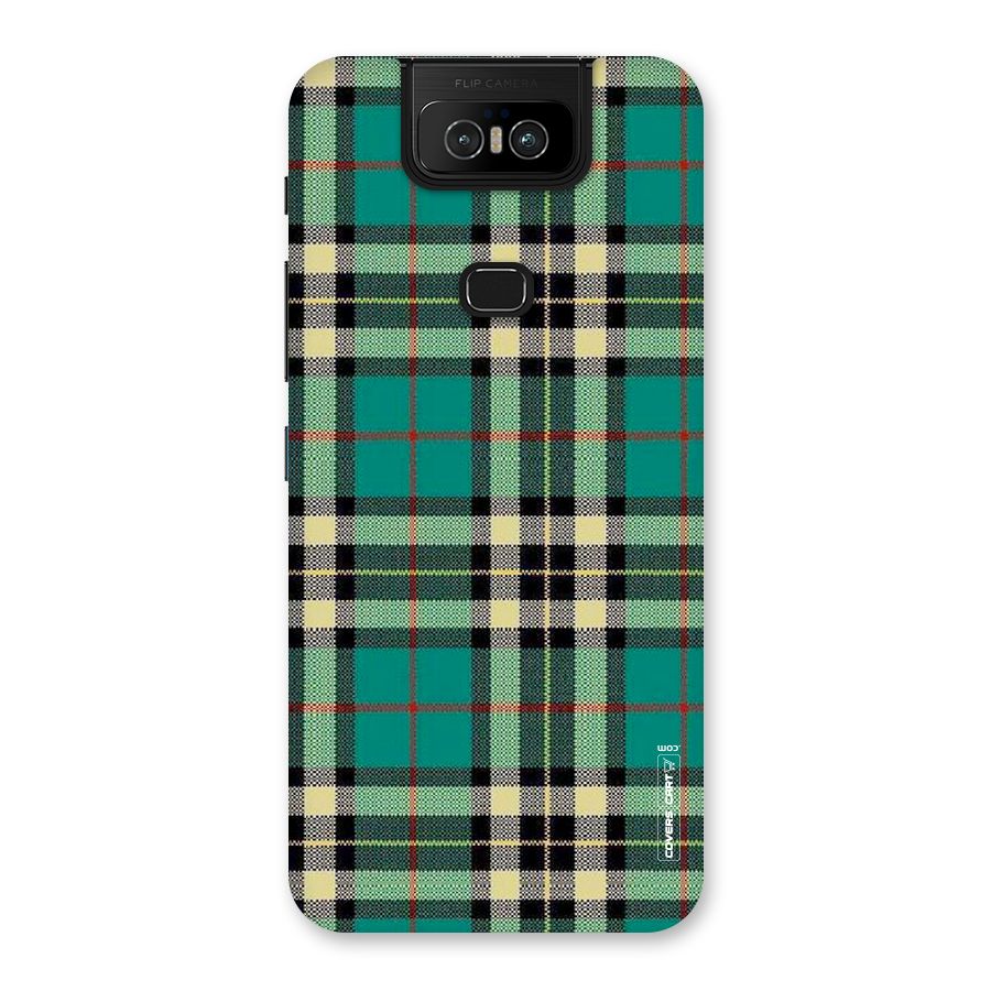 Green Check Back Case for Zenfone 6z
