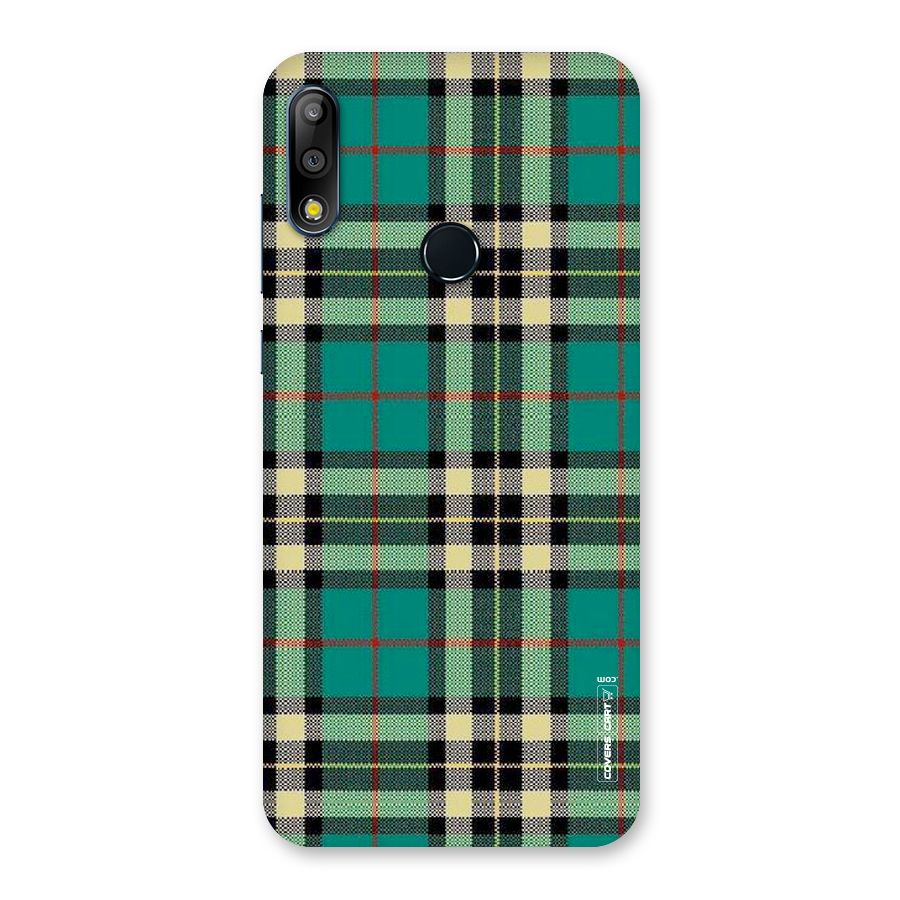 Green Check Back Case for Zenfone Max Pro M2