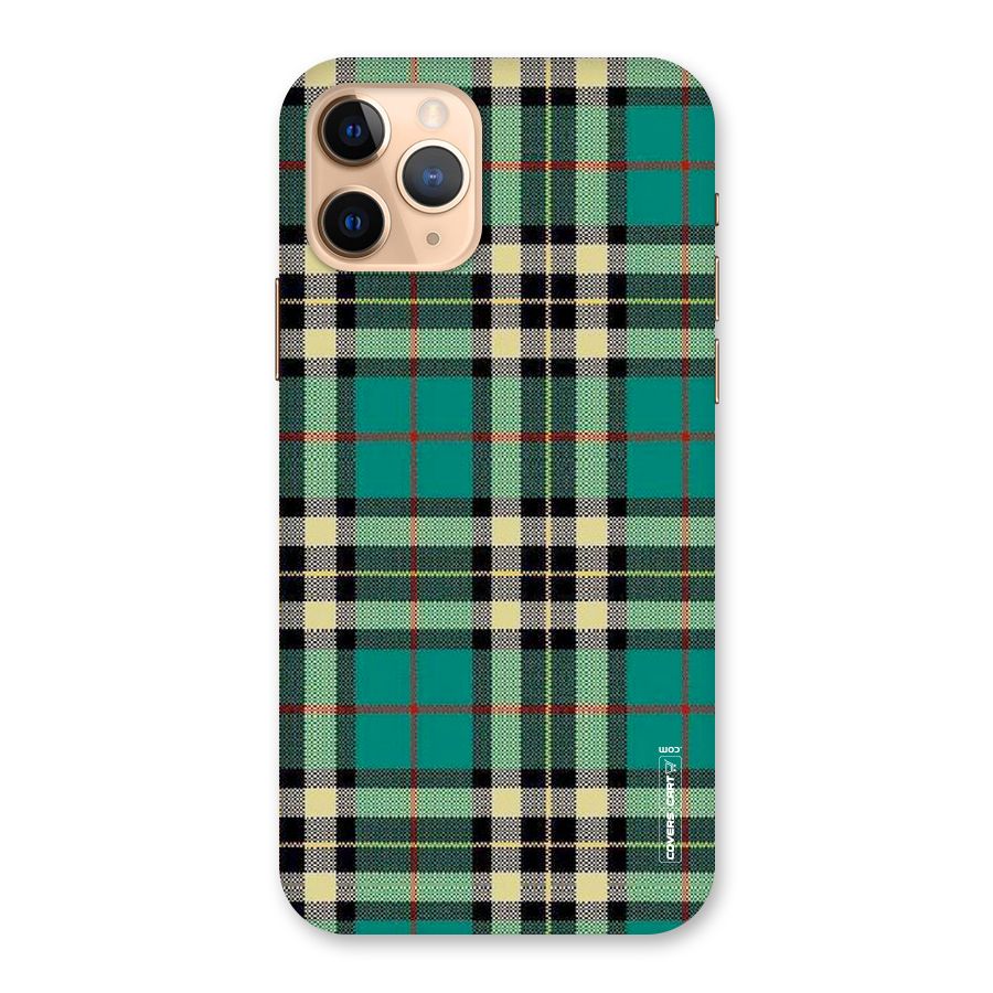Green Check Back Case for iPhone 11 Pro
