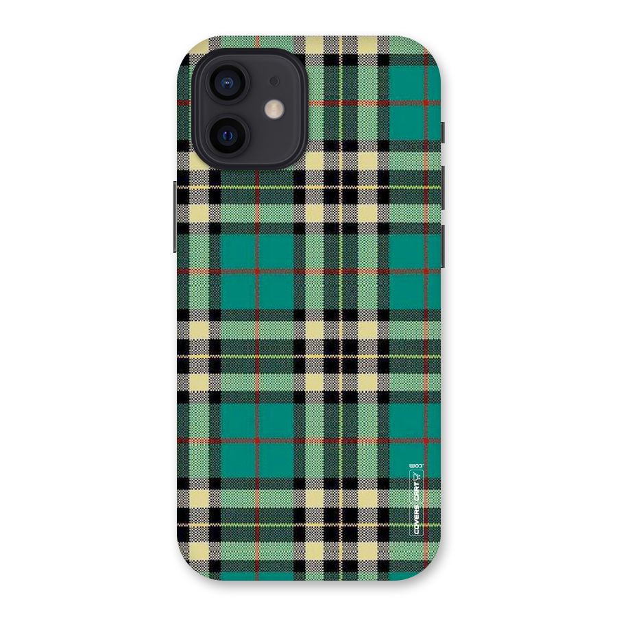 Green Check Back Case for iPhone 12
