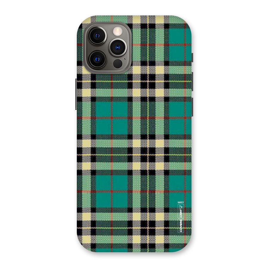 Green Check Back Case for iPhone 12 Pro