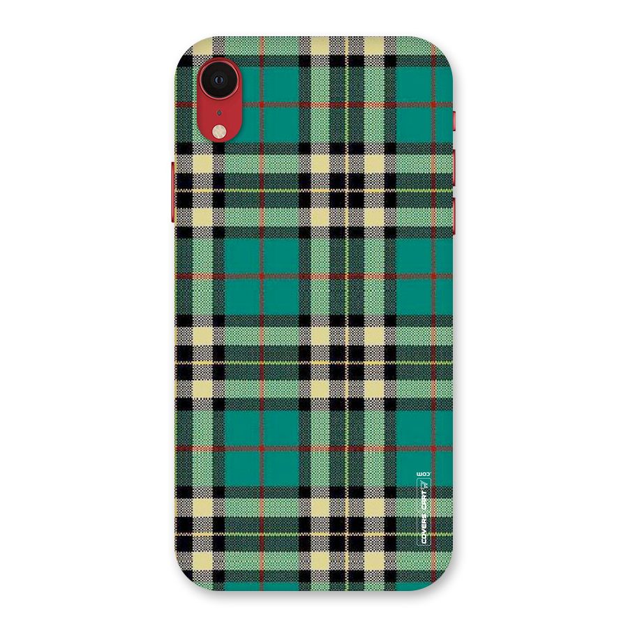 Green Check Back Case for iPhone XR