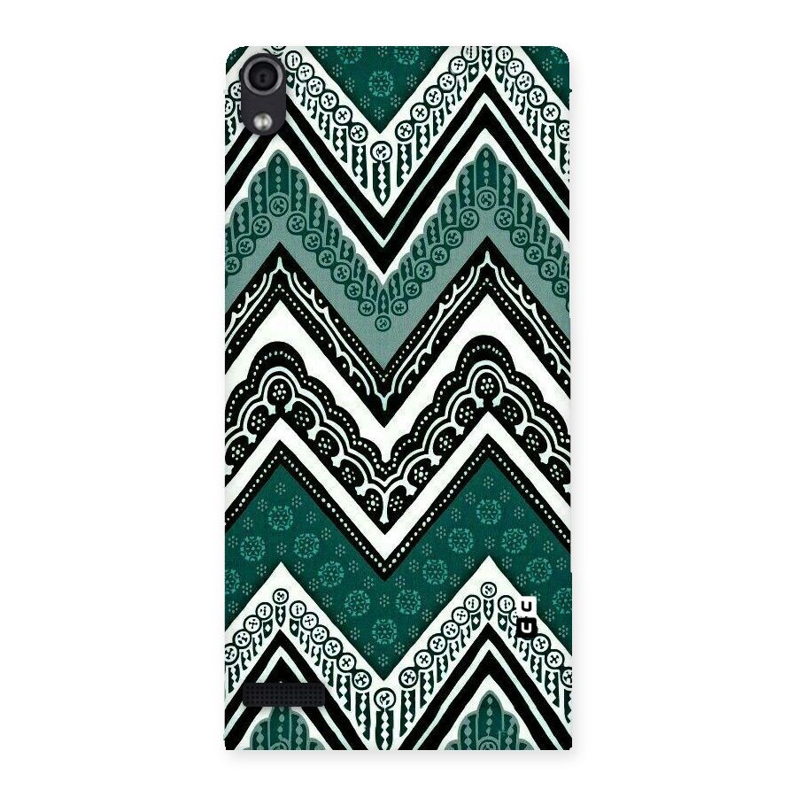 Green Chevron Back Case for Ascend P6