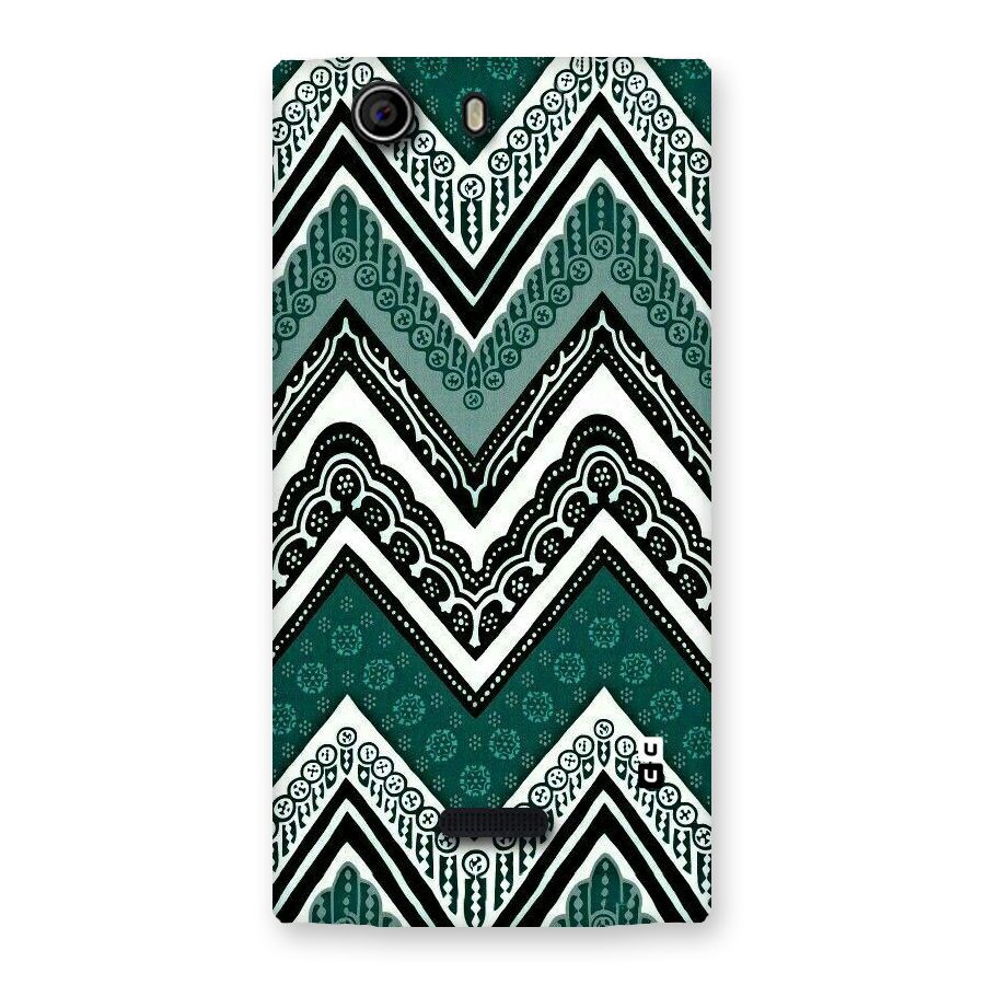 Green Chevron Back Case for Canvas Nitro 2 E311