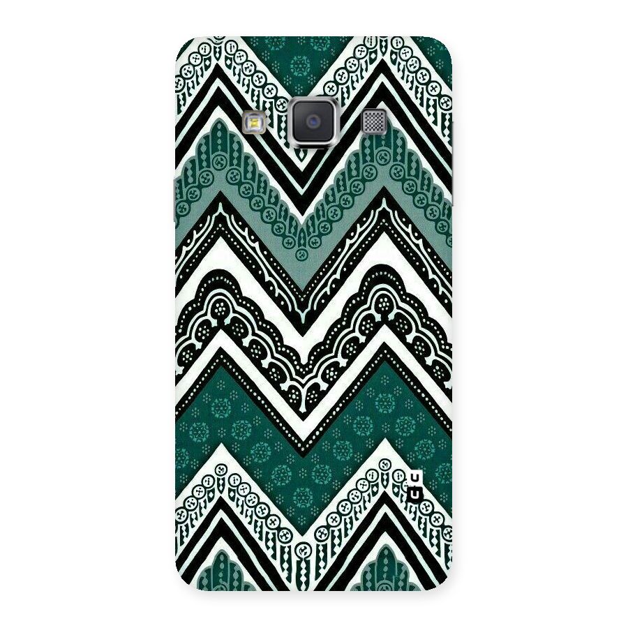 Green Chevron Back Case for Galaxy A3