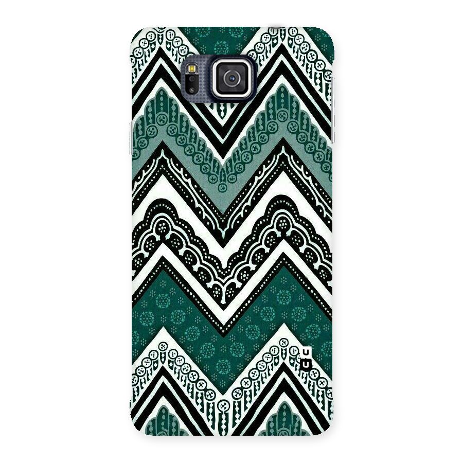 Green Chevron Back Case for Galaxy Alpha
