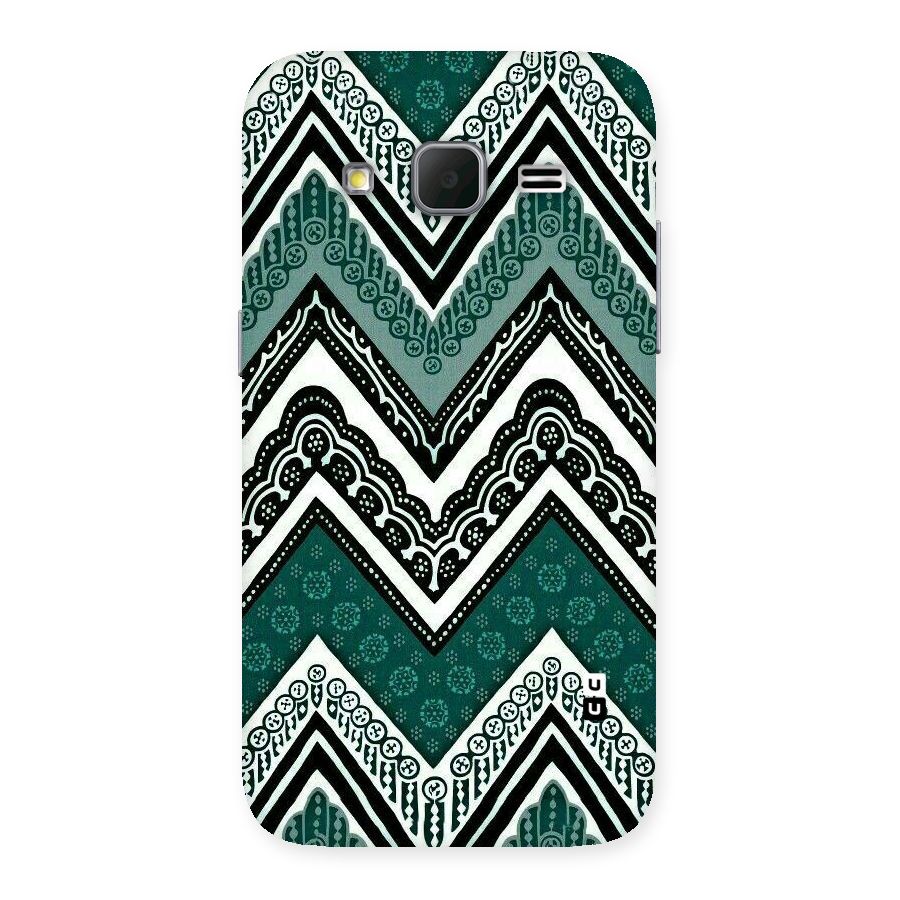 Green Chevron Back Case for Galaxy Core Prime