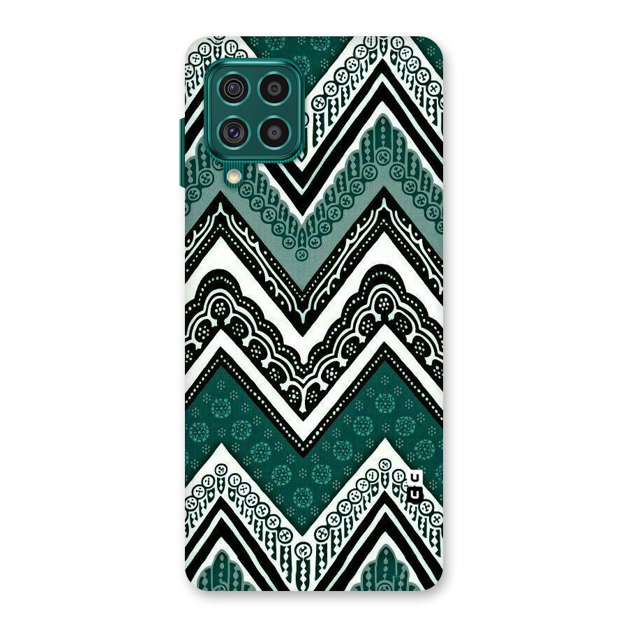 Green Chevron Back Case for Galaxy F62