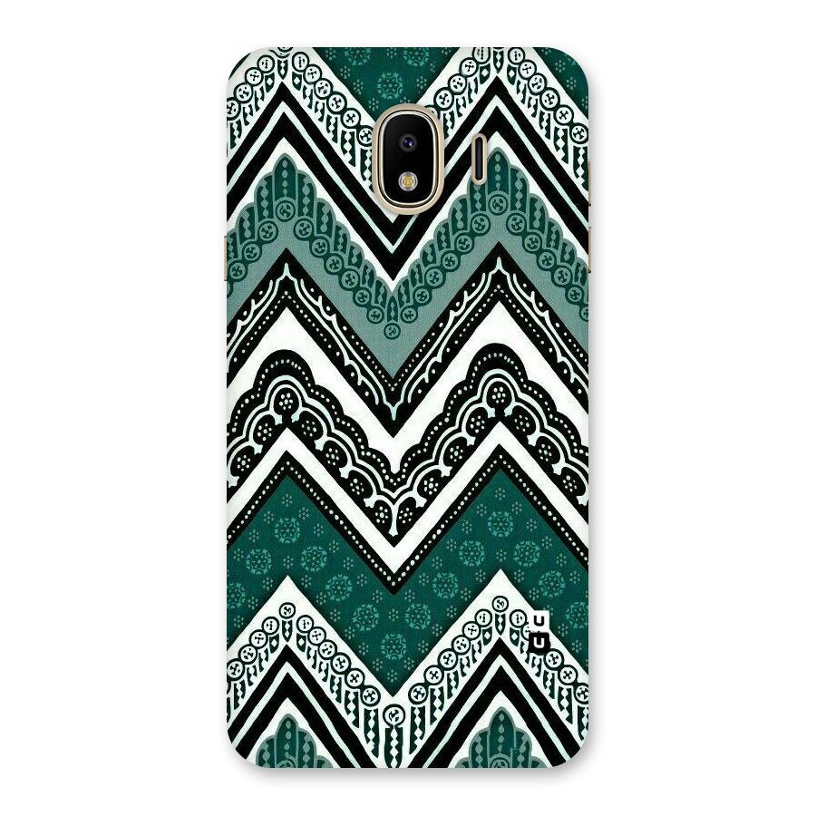 Green Chevron Back Case for Galaxy J4