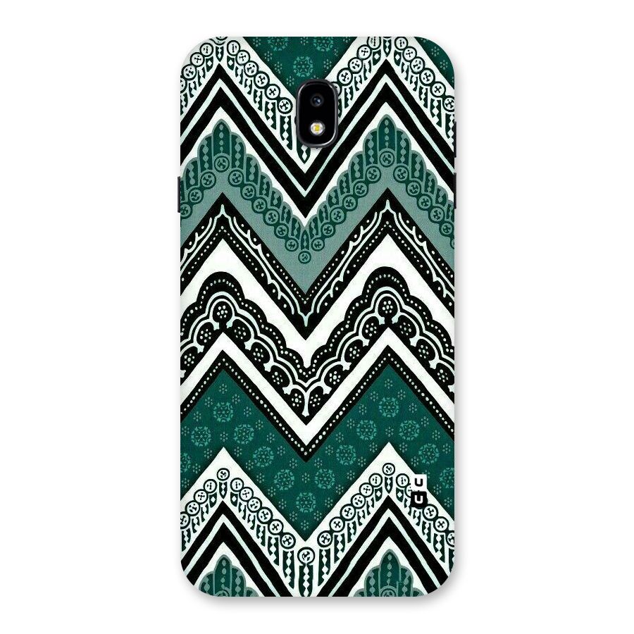 Green Chevron Back Case for Galaxy J7 Pro