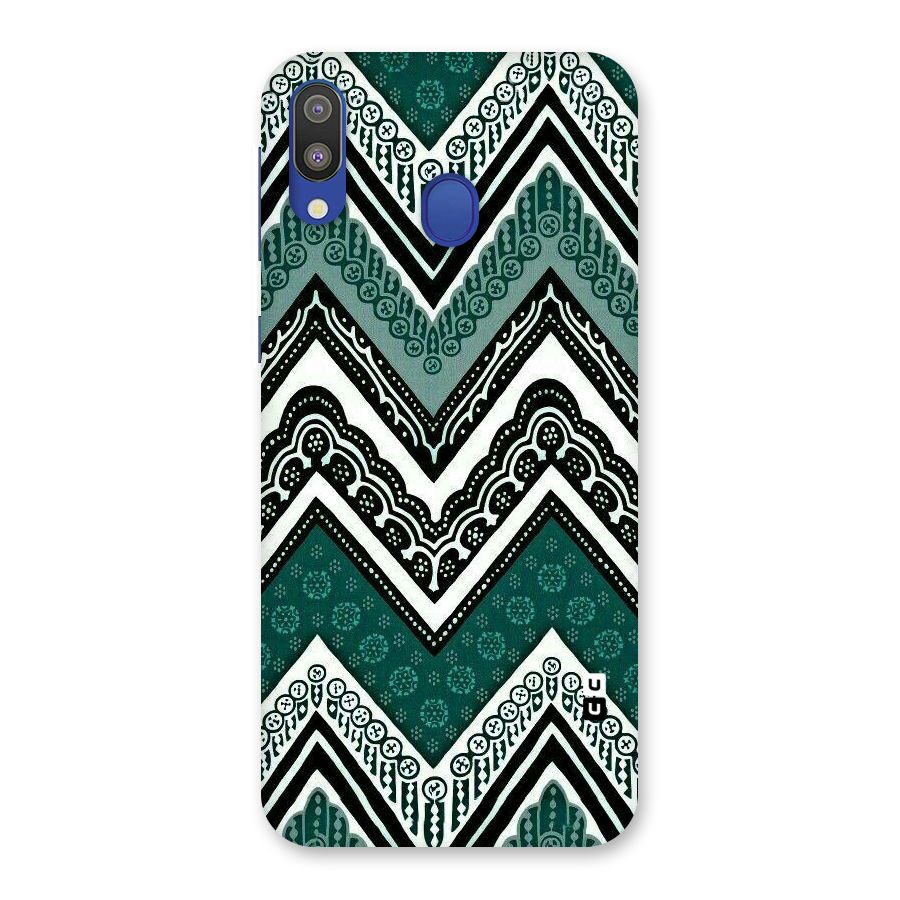 Green Chevron Back Case for Galaxy M20