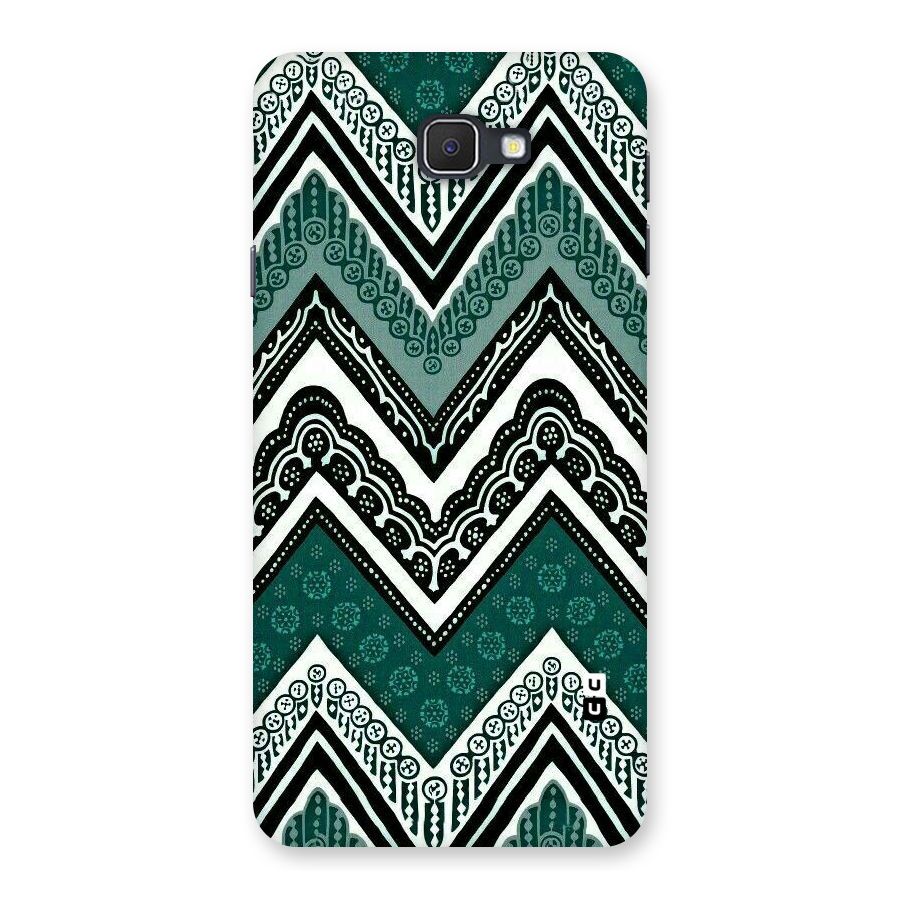 Green Chevron Back Case for Galaxy On7 2016