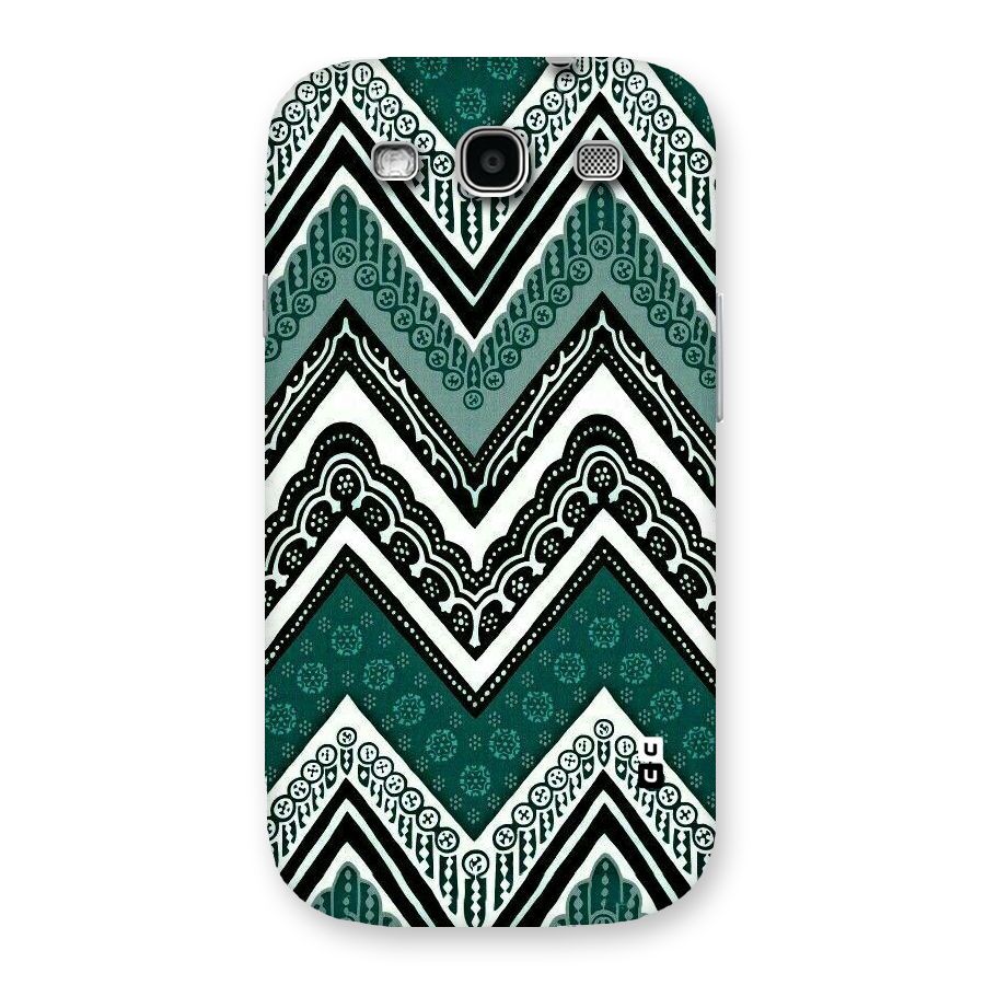 Green Chevron Back Case for Galaxy S3